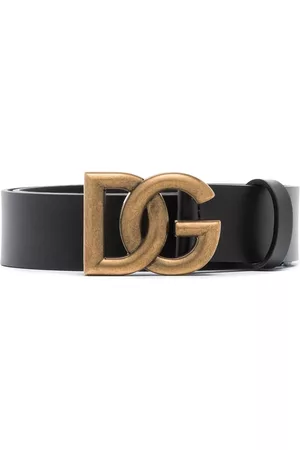 Dolce & Gabbana Men Belts - Crossover DG buckle belt - Black