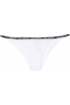 Karl Lagerfeld Logo-waist slip-on bikini briefs