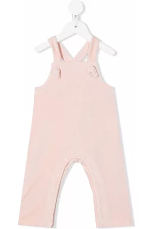 Stella McCartney Rompers - Corduroy cross-back romper - Pink