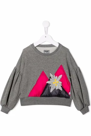 Il gufo Faux-flower detail sweatshirt