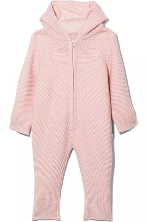 Stella McCartney Bodysuits & All-In-Ones - Bunny ears zipped knitted babygrow - Pink