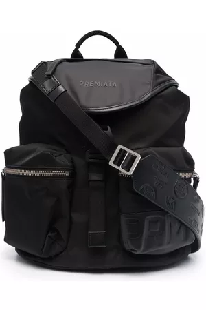 Premiata Men Rucksacks - Lyn logo-print backpack - Black
