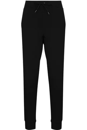 Ralph Lauren Men Sweatpants - Logo-embroidered joggers - Black