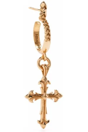 Emanuele Bicocchi cross-pendant single earring - Gold