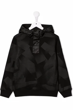Stone Island Geometric-print cotton hoodie