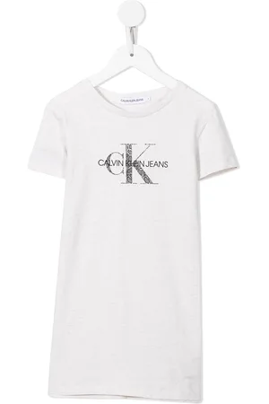 Calvin Klein Jeans Monogram Logo T-Shirt Dress - Macy's