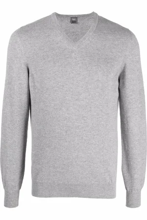 FEDELI V-neck cashmere jumper