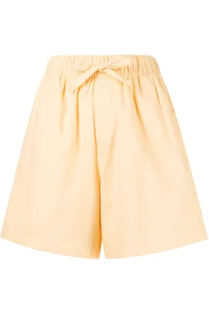 Tekla Drawstring-waist pajama shorts