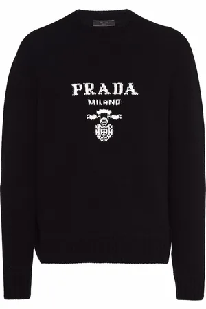 Prada Logo intarsia wool-cashmere jumper