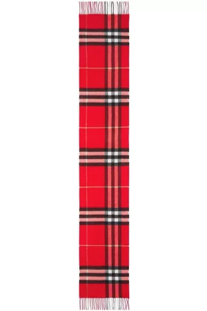 Burberry Winter Scarves - The classic check cashmere scarf - Red