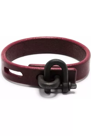 PARTS OF FOUR Restraint charm thin bracelet - Red