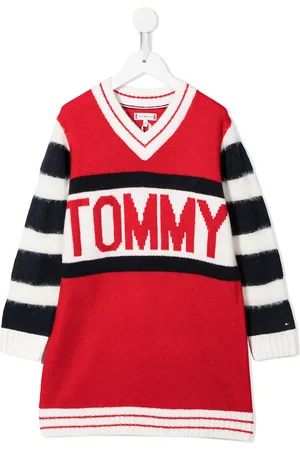 Tommy Hilfiger Logo intarsia knitted dress