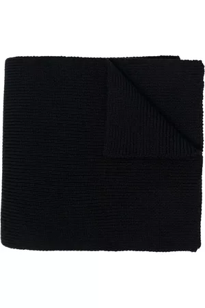 VERSACE Scarves - Medusa-patch knit scarf - Black