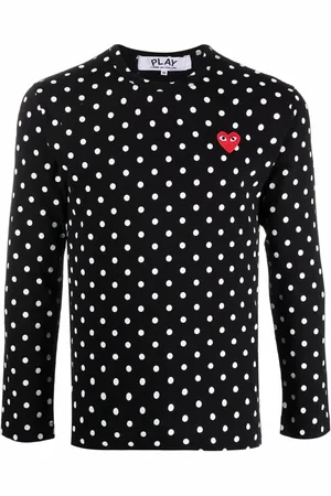 Comme des Garçons Polka dot-print long-sleeved T-shirt
