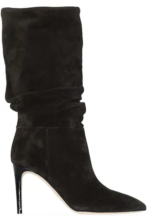 PARIS TEXAS Slouchy suede 85mm ankle boots
