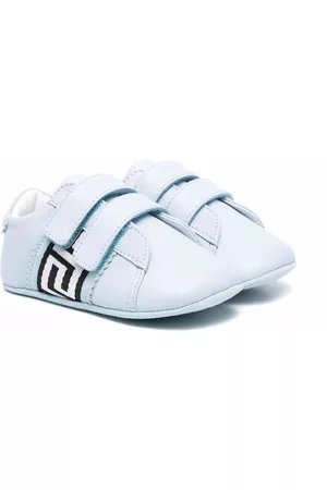 VERSACE Sneakers - Greca-panel touch-strap sneakers - Blue