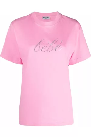 Balenciaga Women Short Sleeved T-Shirts - Bébé short-sleeve T-shirt - Pink