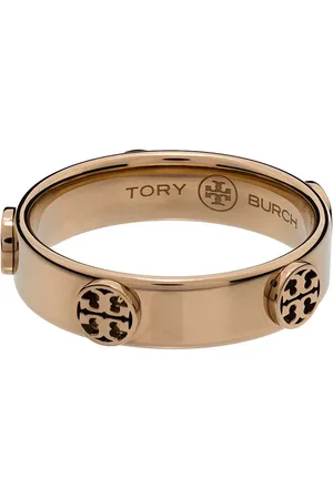 Shop Tory Burch Kira 18K-Gold-Plated, Imitation Pearl & Glass Crystal  3-Piece Ring Set