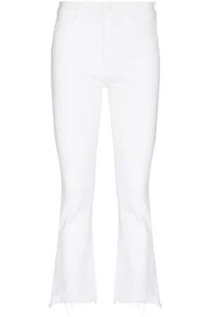 Mother The Insider Crop Step Fray jeans