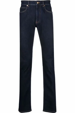 VERSACE Mid-rise slim-fit jeans