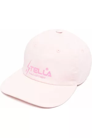 Stella McCartney Women Caps - Logo-print flat-peak cap - Pink