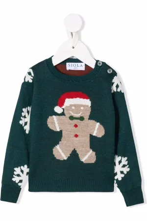 SIOLA Gingerbread intarsia jumper
