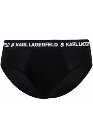 Karl Lagerfeld Men Boxer Shorts - Logo-embroidered briefs (pack of seven) - Black