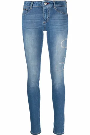 Philipp Plein Hexagon-patch skinny jeans