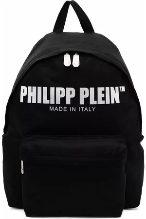 Philipp Plein Men Rucksacks - Logo-print nylon backpack - Black
