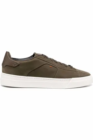 santoni Logo-patch detail sneakers