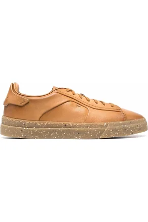 santoni Lace-up leather sneakers
