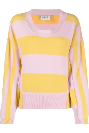 Stella McCartney Women Sweaters - Stripe-print jumper - Pink