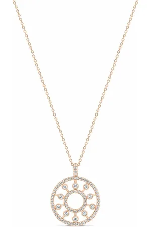 de Beers Jewellers 18kt White Gold My First de Beers Aura Princess-Cut Diamond Pendant Necklace