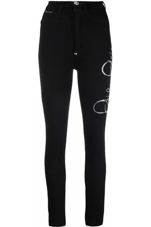 Philipp Plein Super high-waist jeggings