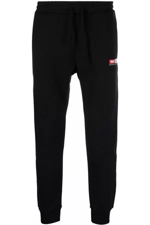 Diesel Embroidered-logo joggers - Black