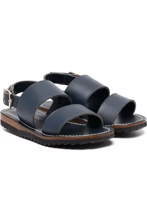 BONPOINT Sandals - Leather open-toe sandals - Blue