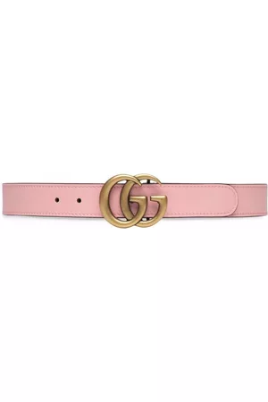 Gucci Belts - Double G leather belt - Pink