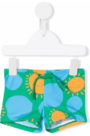 Stella McCartney Swim Shorts - Sun-print swim shorts - Blue
