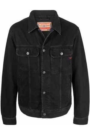 Diesel Men Denim Jackets - Button-up denim jacket - Black