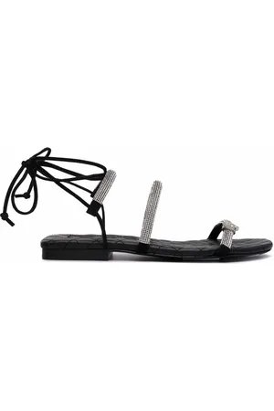 Philipp Plein Maltese flat crystal sandals