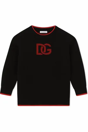 Dolce & Gabbana Long-sleevd intarsia logo jumper