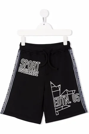Dsquared2 Slogan-print drawstring track shorts