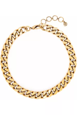 Alexander McQueen Women Necklaces - Logo-charm chain necklace - Gold