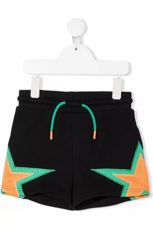 Stella McCartney Star-print cotton shorts - Black
