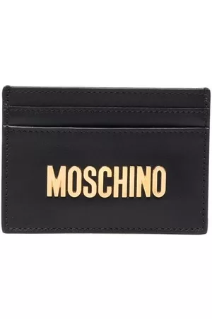 Moschino Men Wallets - Logo-plaque cardholder - Black