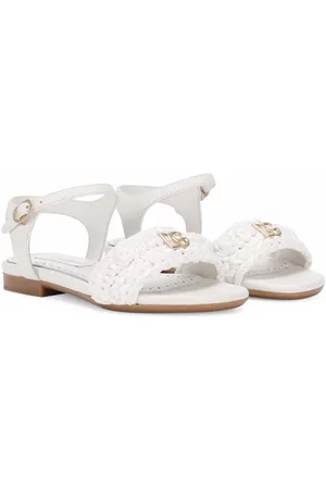 Dolce & Gabbana Sandals - Logo-plaque sandals - White