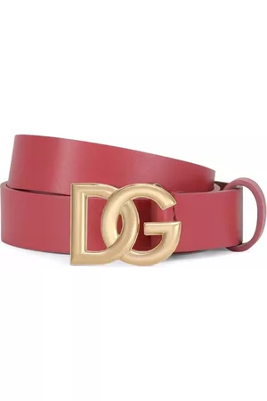 Dolce & Gabbana Belts - Logo buckle belt - Pink