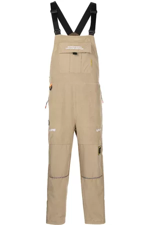 AAPE BY A BATHING APE Logo-print tapered jumpsuit - Brown