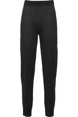 Prada Women Sweatpants - Wool jersey joggers - Black