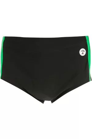 AMIR SLAMA Men Swim Shorts - Side-striped swimming shorts - Black